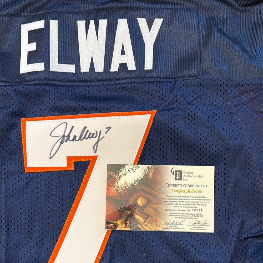 John Elway Signed Jersey